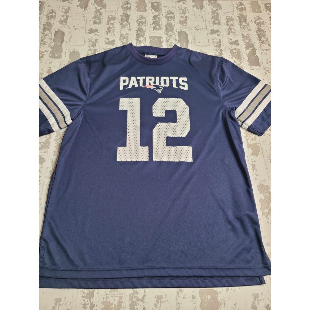 3538 NFL Team Apparel‎ New England Patriots Tom Brady 12 Jersey Men's XL